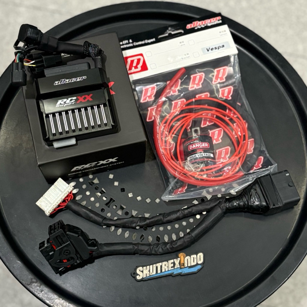 Paket Ecu Aracer Super XX + Socket Extension Ecu Aracer 2024 UP Vespa Sprint Primavera