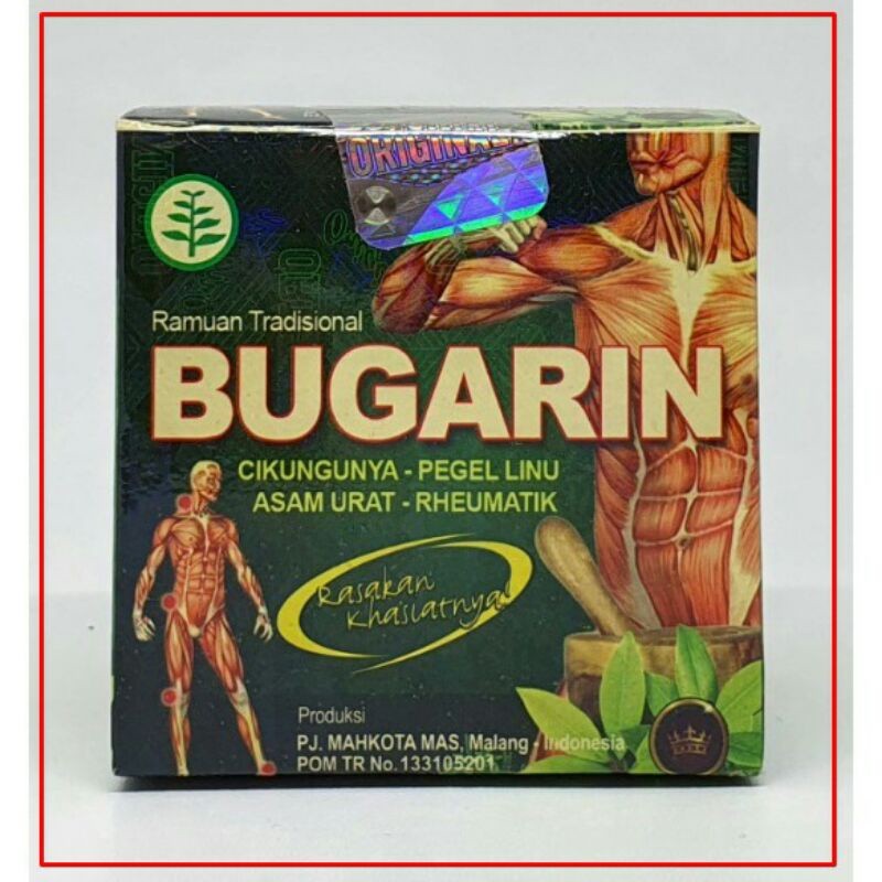 BUGARIN KAPSUL ORIGINAL ASLI | PROMO Bugarin Obat Cikungunya Pegal Linu Asam Urat Rheumatik (Naik)