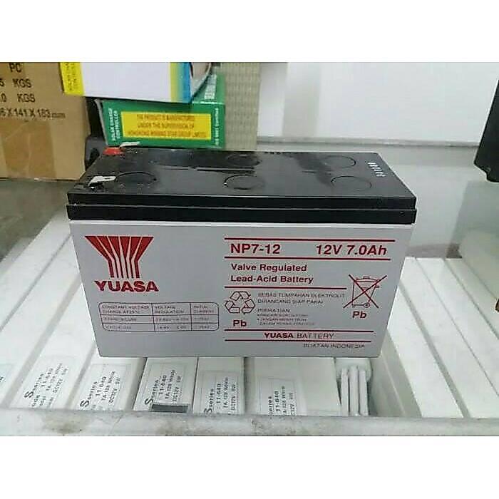 Aki Yuasa Vrla 12 Volt 7 Ah ( Amper ) Upa
