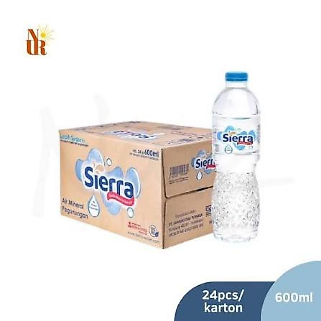 air minum Siera 600 ml 1 dus 24 Botol - Air Mineral Alami dari Pegunungan