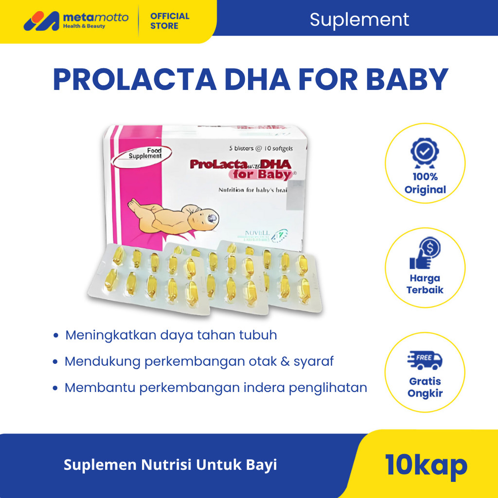 Prolacta with DHA for Baby 10 Kapsul - suplemen minyak ikan untuk bayi
