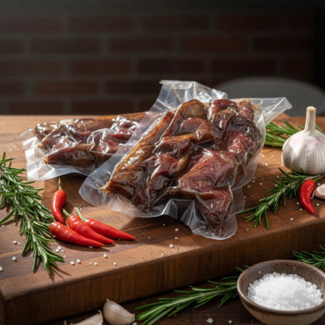 1kg Daging Babi Asap Sei Babi smokey Pork lezat murah     Berkualitas