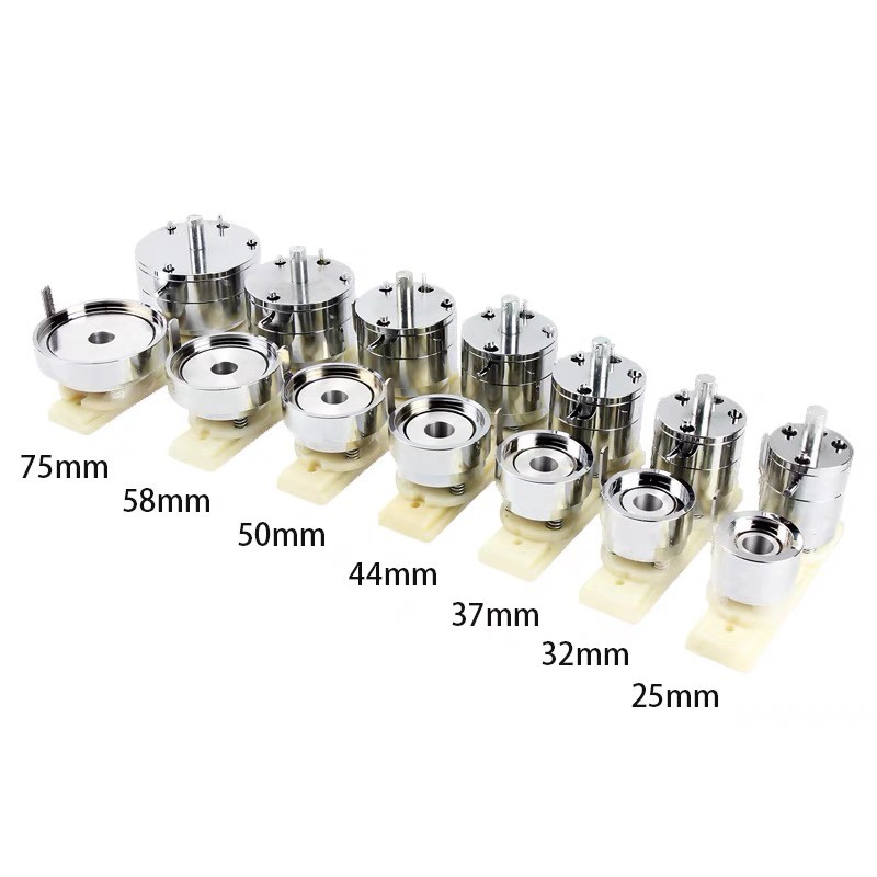

25/32/37/44/58/56/75MM Badge Pin Button Maker Die Mold, Button Making Badge Punch Press Machine Mould DIY Badge Maker Dies Molds