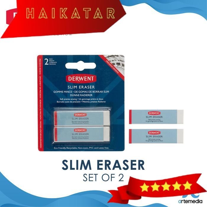 

Penghapus Derwent Slim Eraser Set 2 Blister Pack