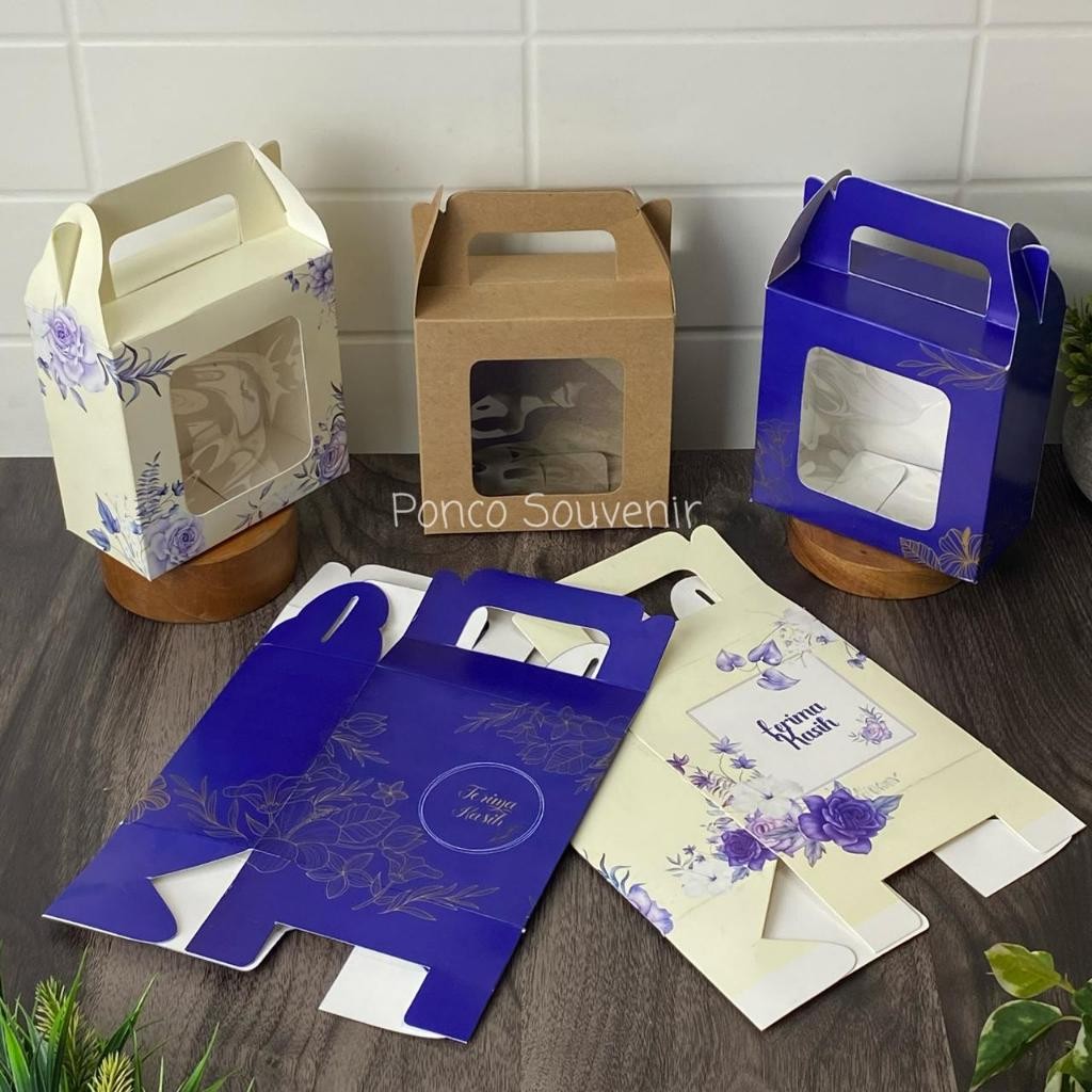 

25 Pcs Box Tenteng Kemasan Mangkok Keramik Korea 11,5 x 6 x 11,5 Cm