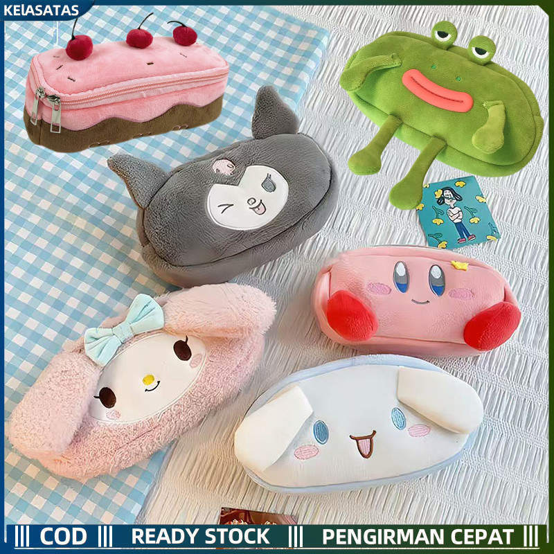 

【KEIASATAS】Cherry Cake Pencil Case Ins/Tas Pensil Mewah Katak Lucu Tas Pensil/Tas Cute Cherry Girl Heart High Value Student Large Capacity Pencil Box Bag Tas Teks Tempat Pensil Aesthetic