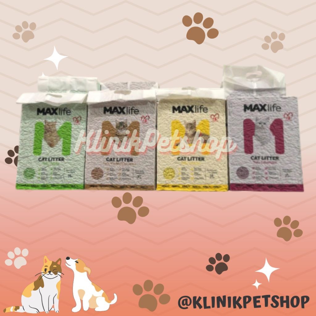 PASIR KUCING TOFU MAXLIFE TOFU SOYA 7L - PASIR KUCING GUMPAL WANGI TOFU SOYA