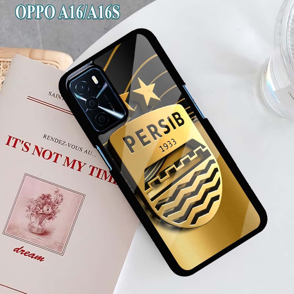 Case Kilau Oppo | A16 | A16S | Casing Hp Glossy | Motif Persib