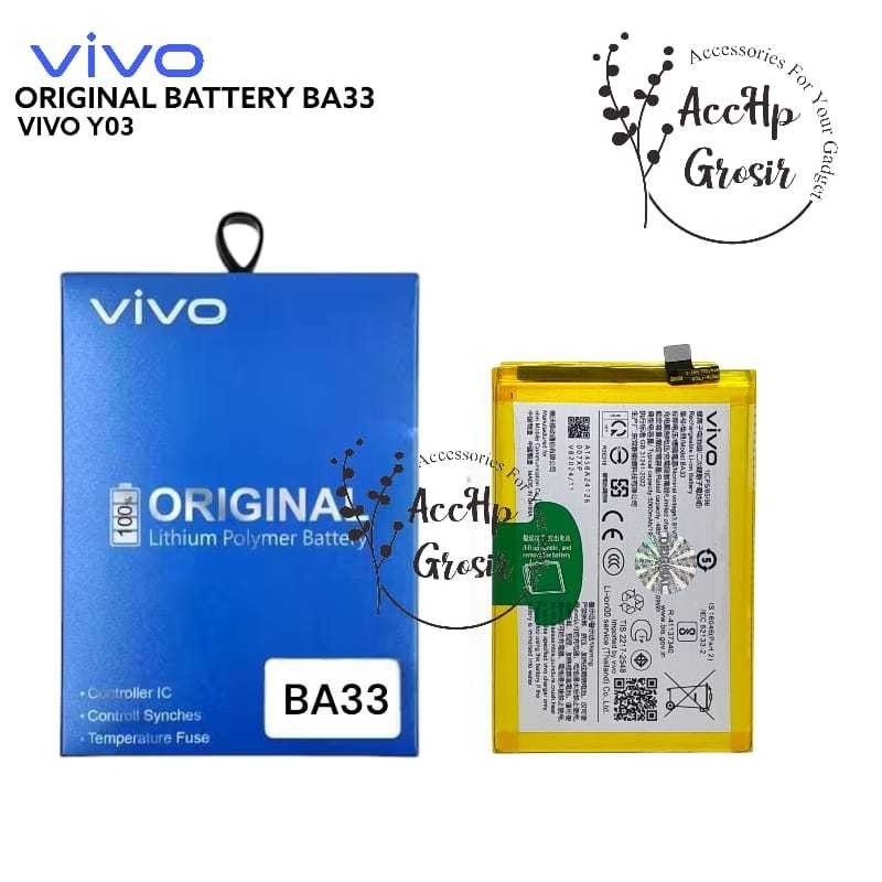 Baterai Vivo Y03 / Y18 BA33 i Battery Batrai Vivo BA 33 BA-33 Batu Batre Oryginal