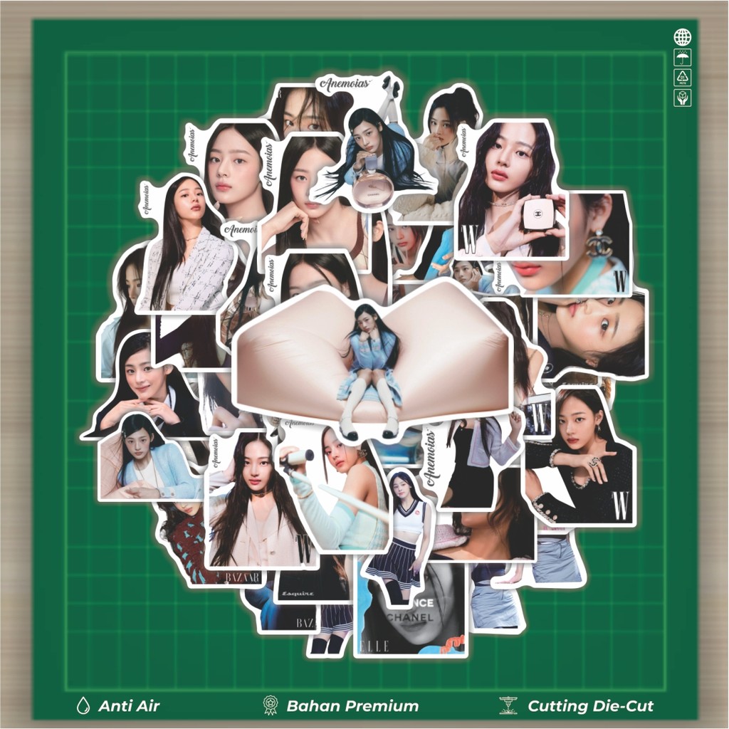 

HOT 50 PCS STIKER Stiker Girl Group New Jeans Minji Stiker Fashion Cars Decal Dingin Kartu Album Custom Vinyl Anti Air- Sticker Aesthetic Buku Journal Koper Casing HP Tablet Laptop Helm Motor Botol Minum