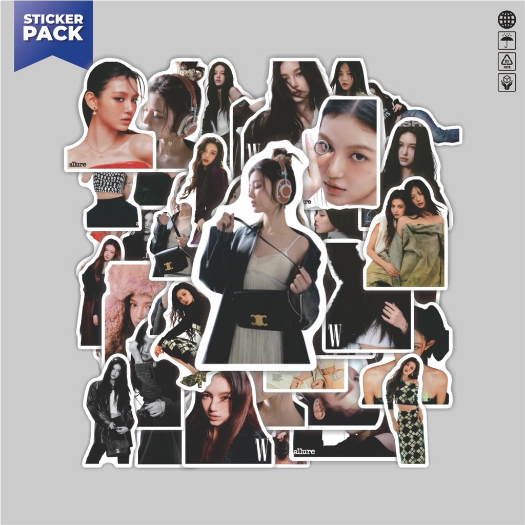 

[100PCS]Stiker Pack Stiker Girl Group New Jeans Danielle Aesthetic Vinyl Anti Air Dekorasi Sticker Laptop Buku Journal Koper Helm Casing HP Gitar Helm Skateboard