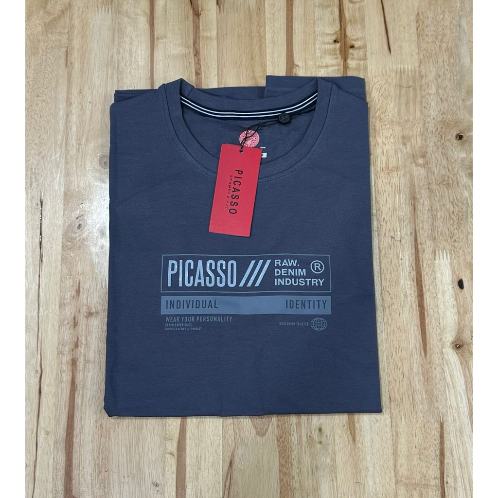 [PICASSO] Baju Kaos Oblong Pria Picasso Original Bahan Tebal Distro Premium