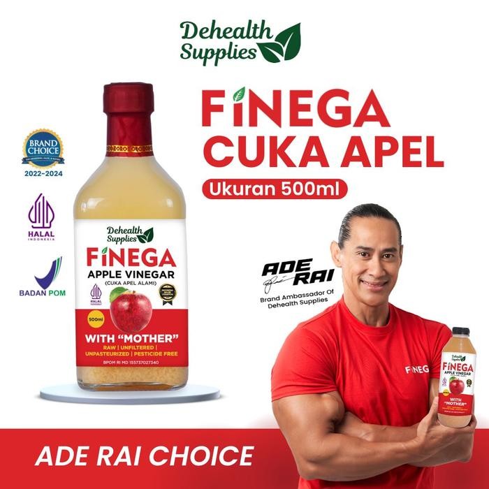

HOT PRODUK Dehealth Supplies FINEGA CUKA APEL 500ml Kemasan Kaca