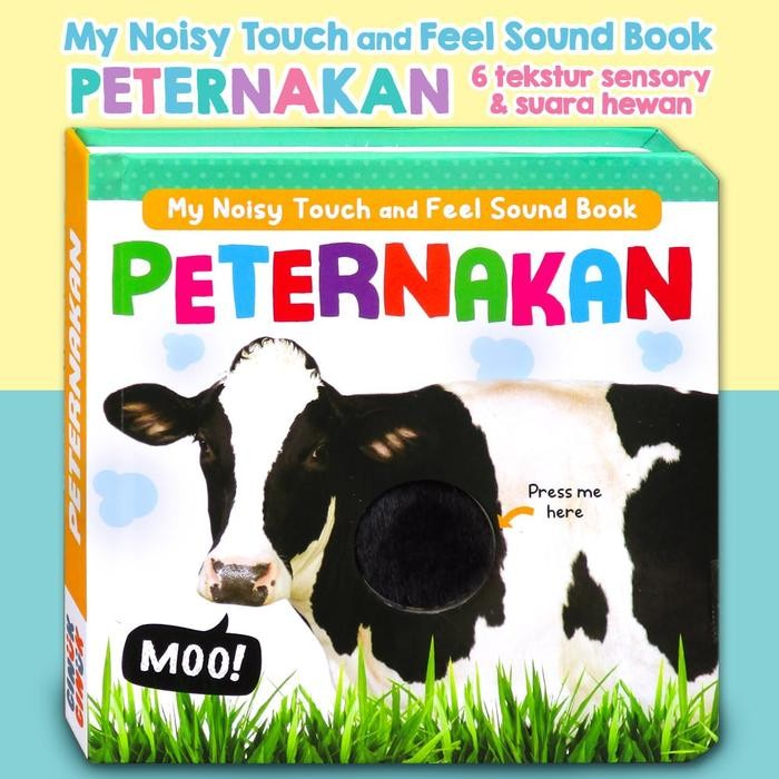 

Sound Book Touch and Feel HEWAN (ada tekstur sensory & suara hewan) - buku edukasi bayi - Hewan di rumah