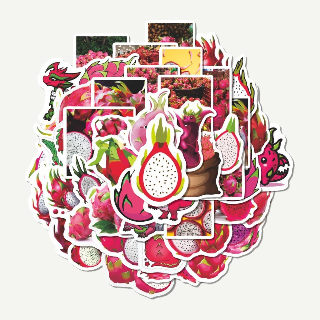 

Sticker Pack Stiker Buah Naga | Sticker TUMBLR | Stiker LAPTOP KOPER HELM