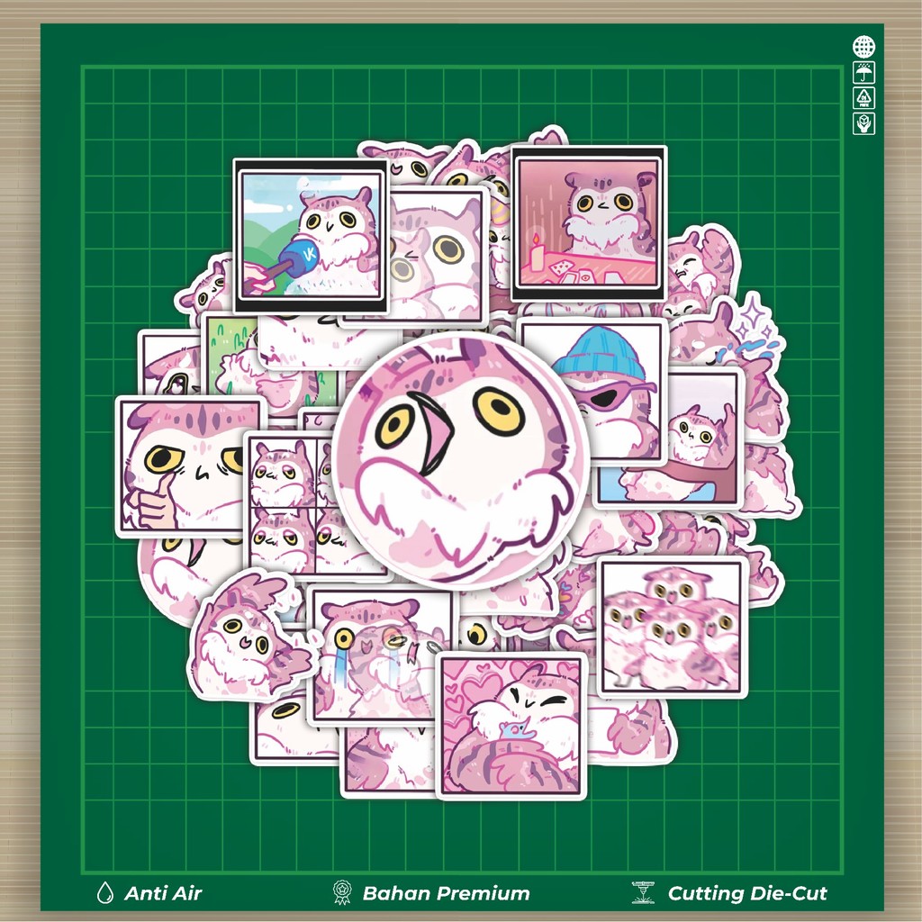 

HOT 50 PCS STIKER Stiker Animal Owl Sava The Purple [Burung Hantu] Stiker Fashion Cars Decal Dingin Kartu Album Custom Vinyl Anti Air- Sticker Aesthetic Buku Journal Koper Casing HP Tablet Laptop Helm Motor Botol Minum