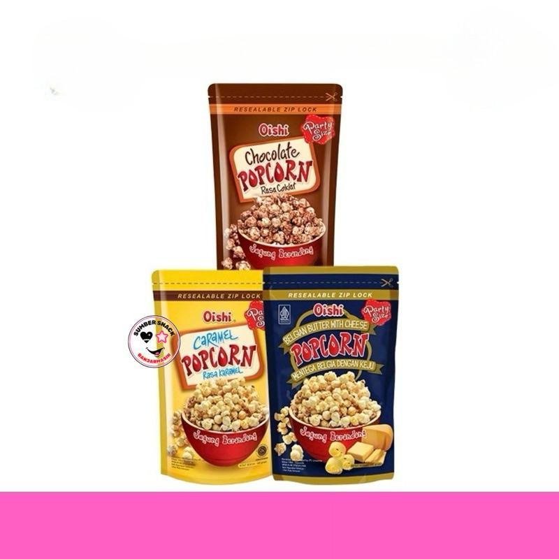 

(Pouch) Oishi Popcorn Pouch (100g) (3 Varian Rasa) BON