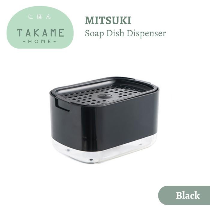 

【TAKAME】Tempat Sabun Cuci Piring Dispenser Sponge Otomatis Efisien - Black