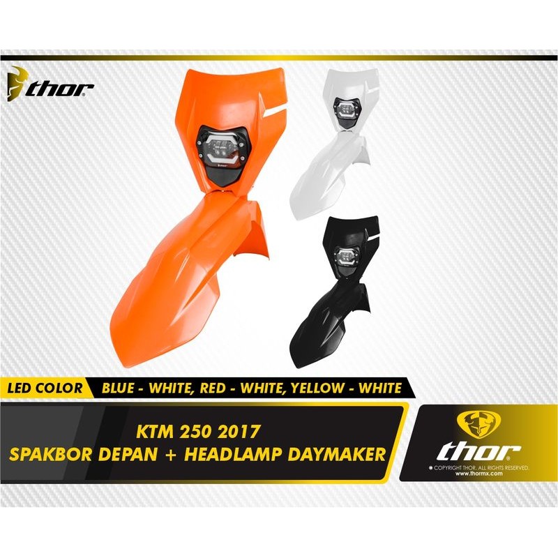 Spakbor Slebor Depan Headlamp Lampu Depan Daymaker Led Ktm 250 2017 Thor