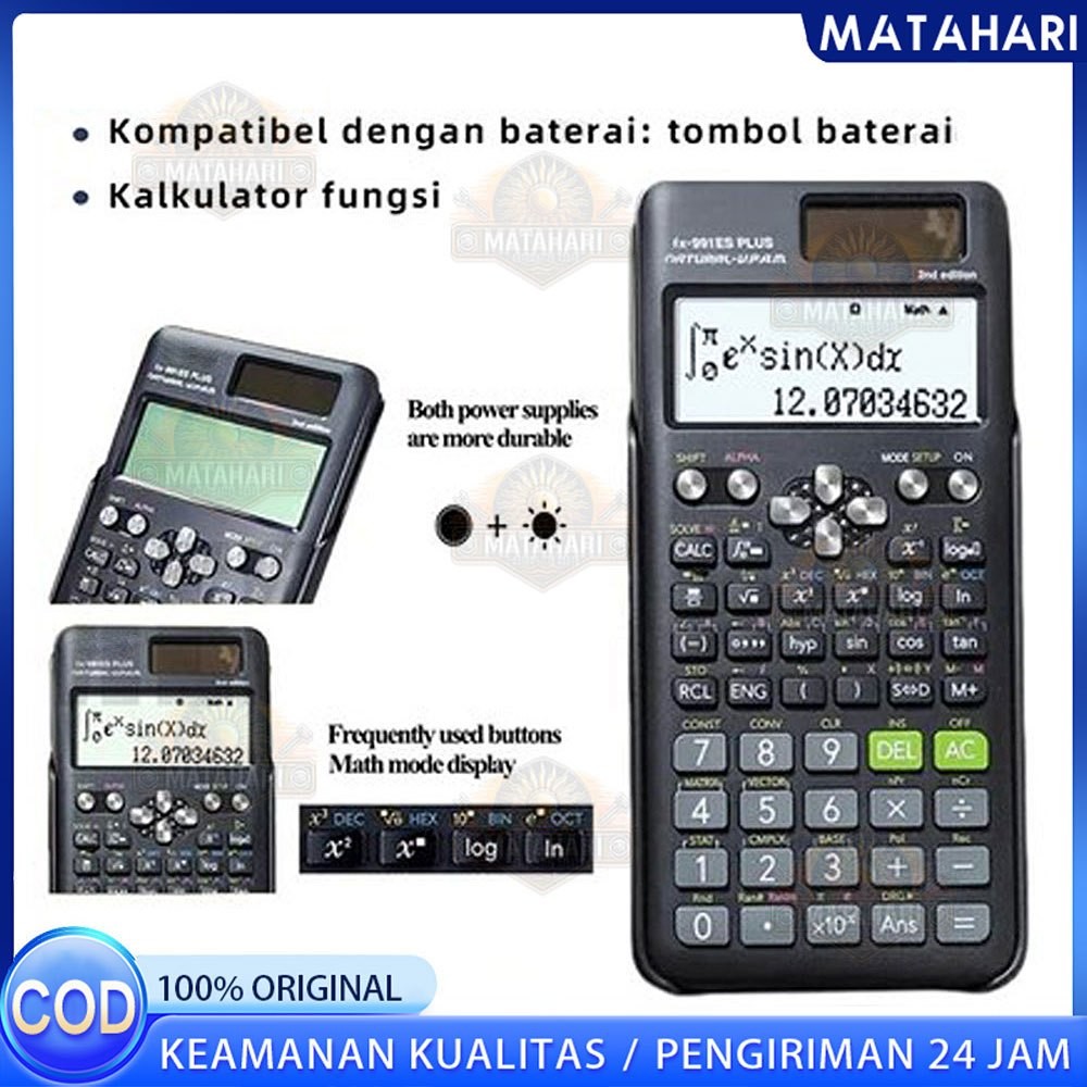

Kalkulator Scientific FX-991EX Kalkulator Scientific ilmiah FX-991EX Classwiz Asli dan Bergaransi FX-991CW Kalkulator Ilmiah Original 991ES-Plus Kalkulator Scientific Calculator Scientific Kalkulator Scientific 82ms