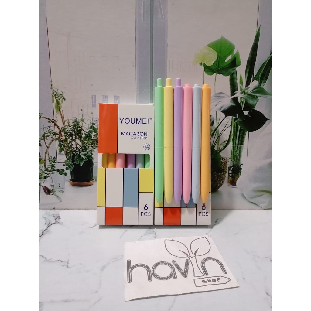 

(6PC) PEN GEL /GEL PEN MACARON PASTEL