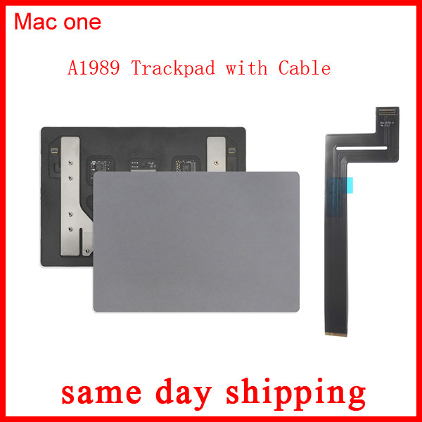 

Original New Space Gray Grey Color A1989 Touchpad Trackpad with Cable For Macbook Pro 13.3'' Retina A1989 Touchpad 2018 Year