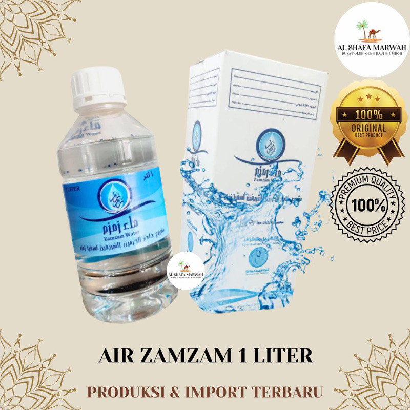 

Air Zamzam 1L Asli Original Kemasan Biru
