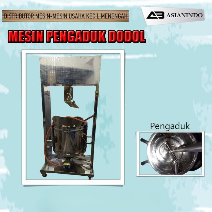 Mesin pengaduk adonan dodol, jenang dan selai kapasitas 25 liter