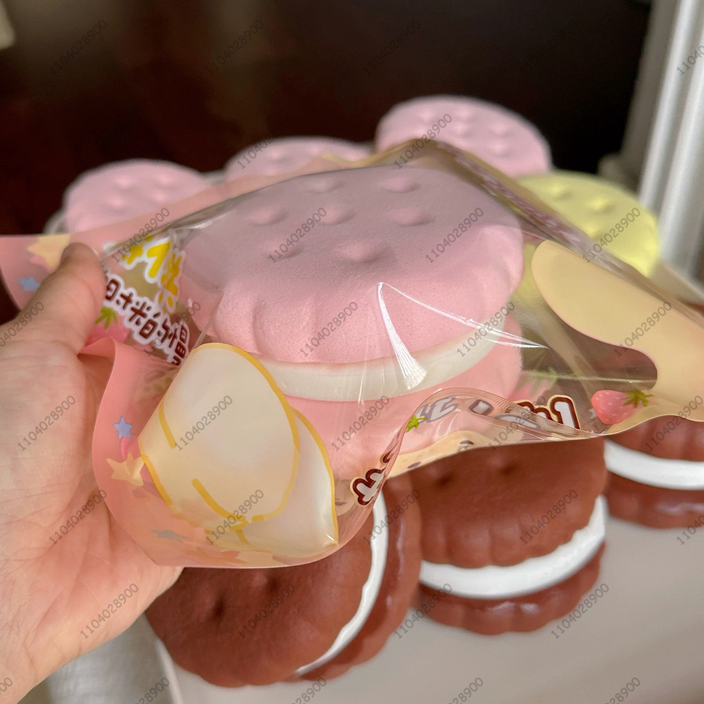 Big Cookie Biscuit Slow Rising Squishy Thick Cookie Squishy Slow Rebound Squeeze Toy Stress Release 