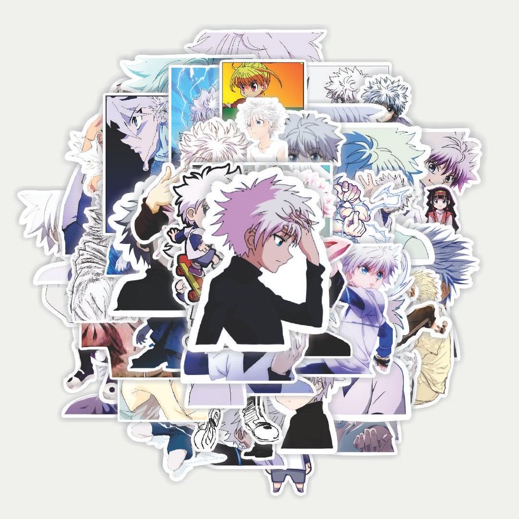 

Sticker Pack Stiker Anime Killlua (Hunter x Hunter) Dekorasi Lucu Kreatif untuk Notebook, Skateboard, HP
