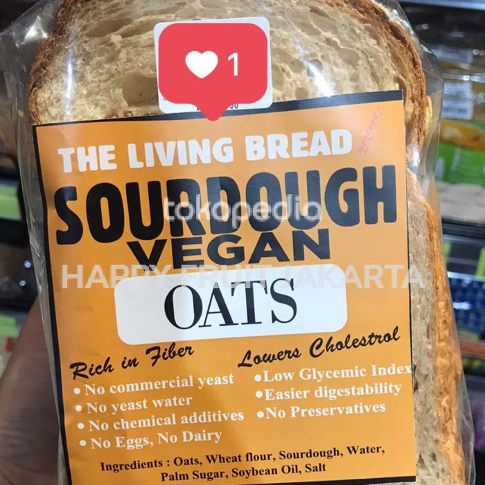 

the living bread sourdough vegan oats