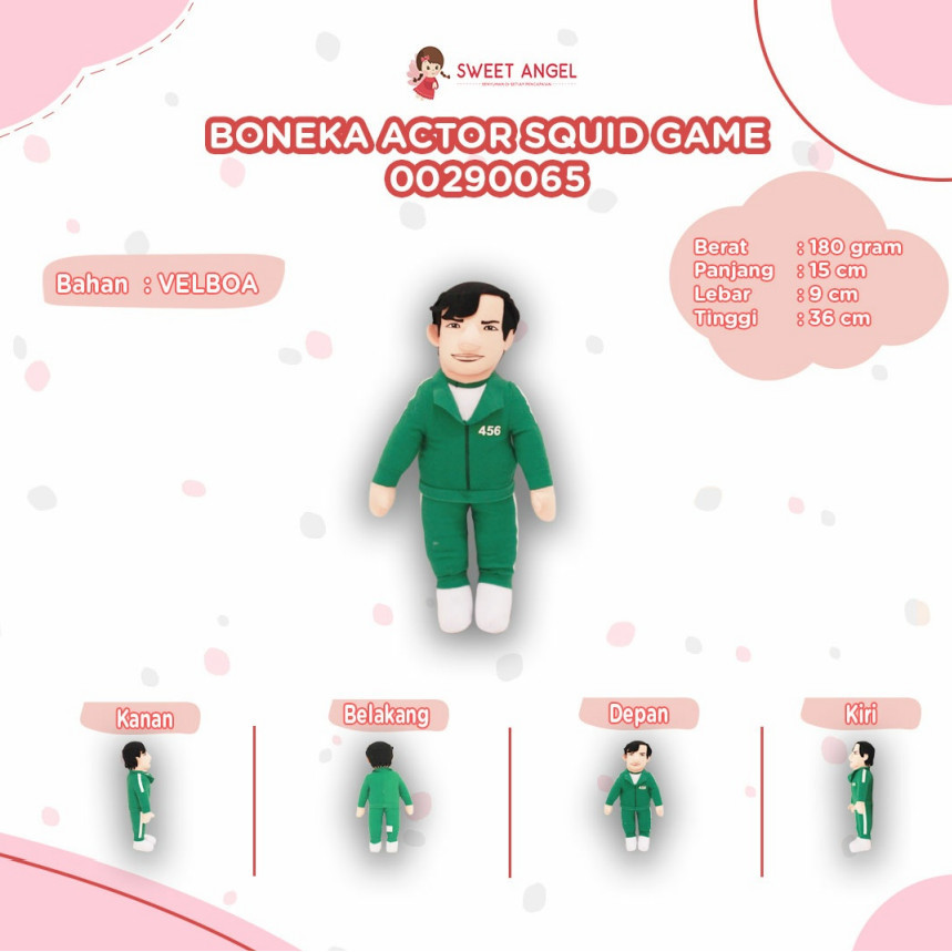 BONEKA SQUID GAME BONEKA ACTOR SQUID GAME 14"