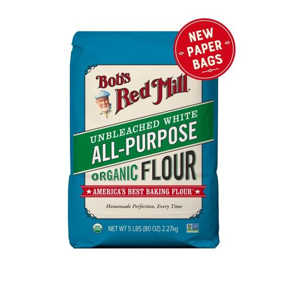 

PROMO! Bob's Red Mill Organic Unbleached White All-Purpose Flour 2.27kg Bob's Red Mill Tepung Roti Serba Guna Tanpa Pemutih 2.27kg ) Maizena,tepung kue Bubuk