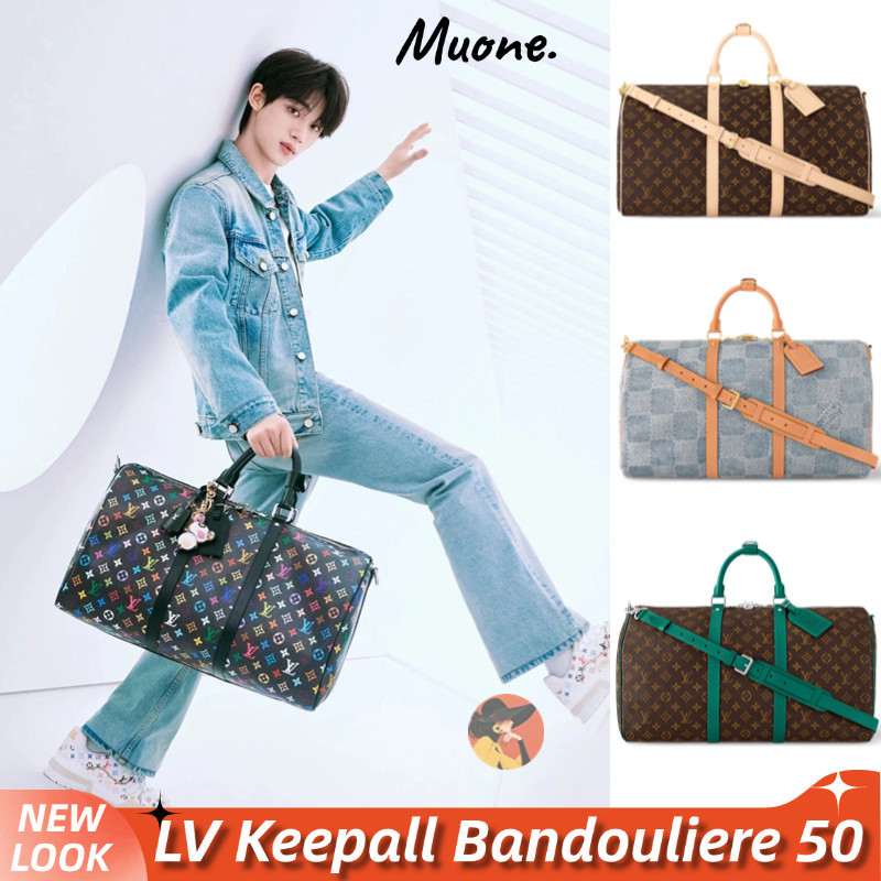 Louis Vuitton LV Bag Keepall Bandouliere 50 Travel Bag Bagasi