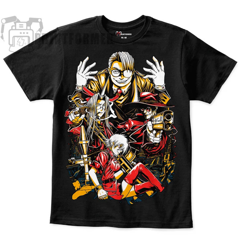 Pakaian jalanan Kaos Unisex Alucard Hellsing / Alucard Hellsing 3 Kecenderungan