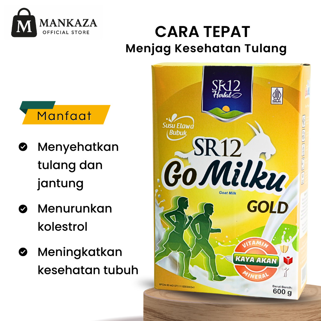 

SR12 Gomilku Gold Susu Kambing Etawa Bubuk 600gr Rendah Lemak Tinggi Kalsium Bebas Gula