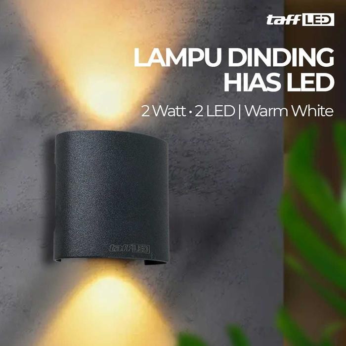Lampu Dinding Hias Indoor LED Cahaya Kuning Plastic Body LED Warm White Plastik Estetik Warm White A