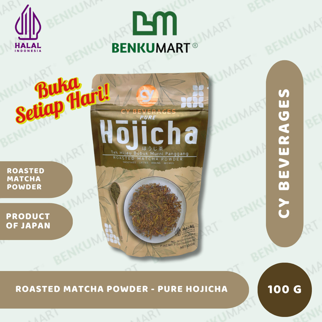

CY Beverages Pure Hojicha (100 gr) | Roasted Matcha Powder - HOJICHA 100 gram