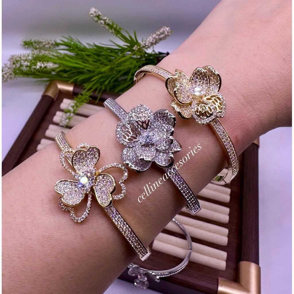 GELANG BUNGA ROSEGOLD|BANGLE ROSEGOLD|GELANG BUNGA|GELANG MICRODIAMOND|GELANG BUNGA