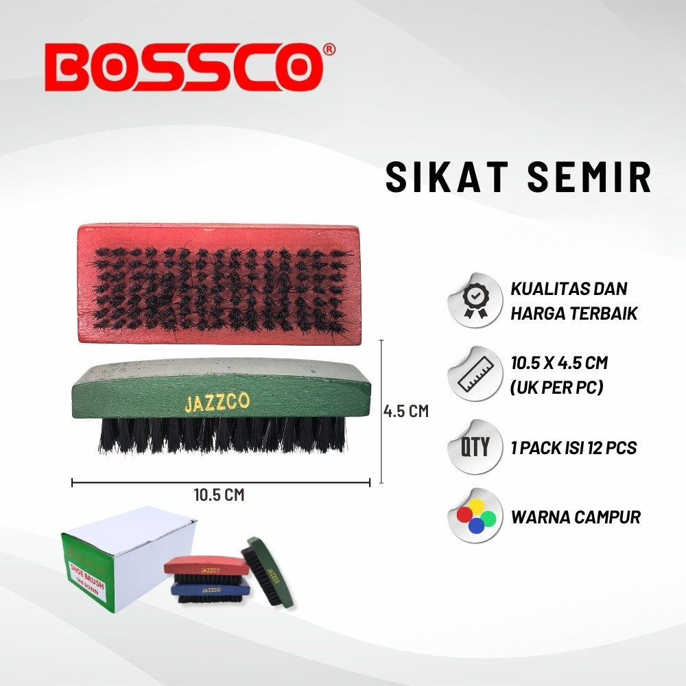 1 Box (12 Pcs) SIKAT SEMIR SEPATU JAZZCO BC-428 - SIKAT SEPATU