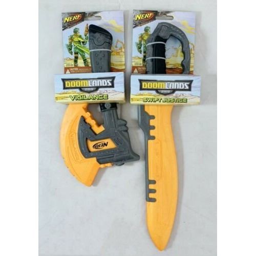 Nerf Doomlands 2169 Vigilance/Swift Justice Foam/Busa Sword/Pedang/Blade/Pisau/Axe/Kapak/Kampak Weap