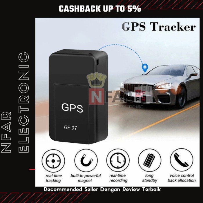 GPS Tracker Mini Mobil Motor GF07 GF-07 GPS Pelacak Anti Maling