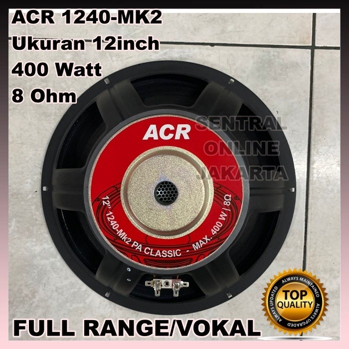 SPEAKER ACR Fullrange 12in 1240-Mk2 PA ACR Classic 12 inch ACR1240 Vokal 400 Watt ORIGINAL vinoalbuk