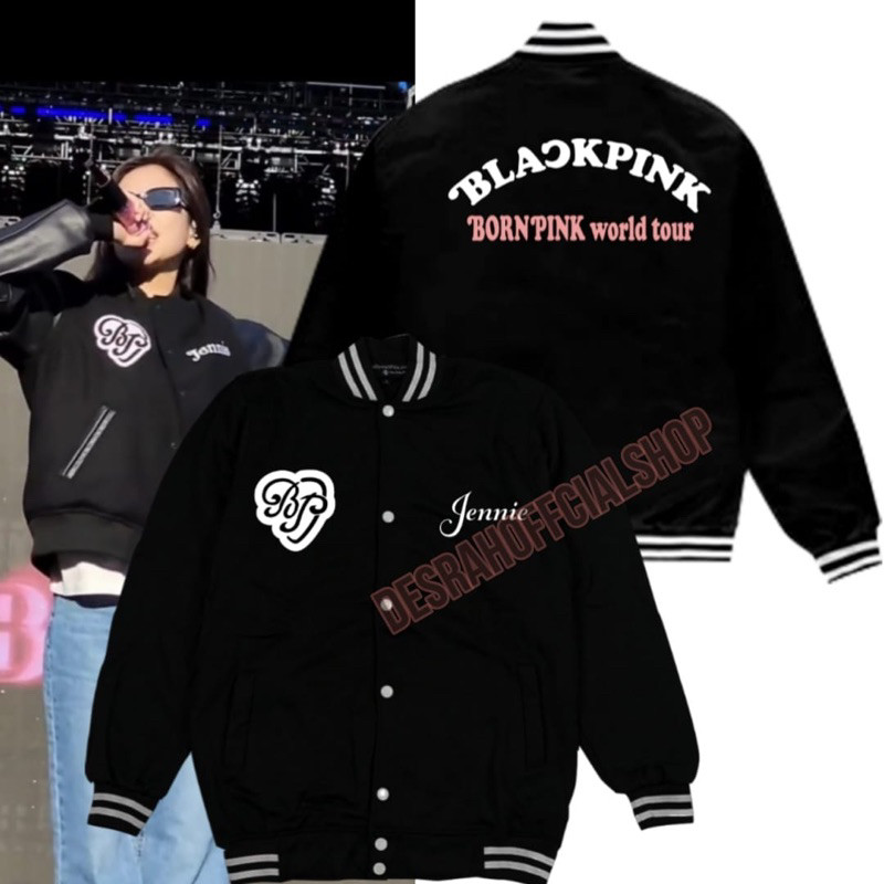 SAXCSHOP JACKET VARSITY  baseball BLACKPINK BORNPINK tour