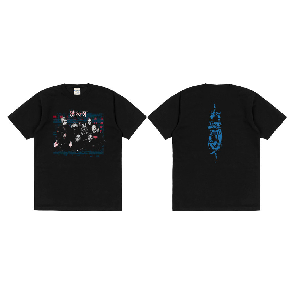 HOT 【ORIGINAL】 Rockerstar T-shirt Band Slipknot WANYK glitch group