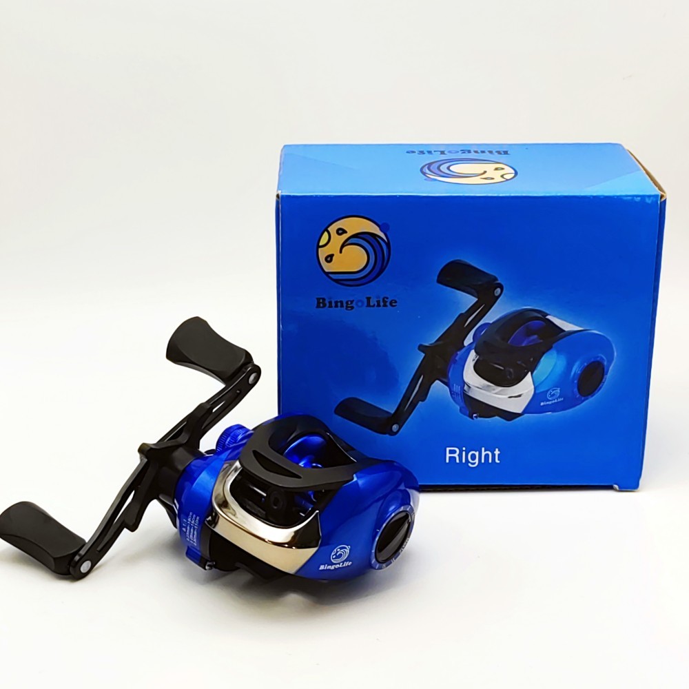 Bingolife Reel Air Tetesan Metal Gear Ratio 81 Senar Antiledakan Rem Magnetik Hitam Micro Laut