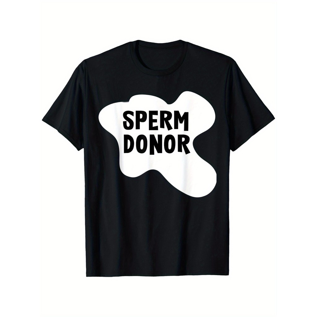 Kaos Pria Donor Sperma - Katun Combed 30s, Print "SPERM DONOR" Berani, Unik