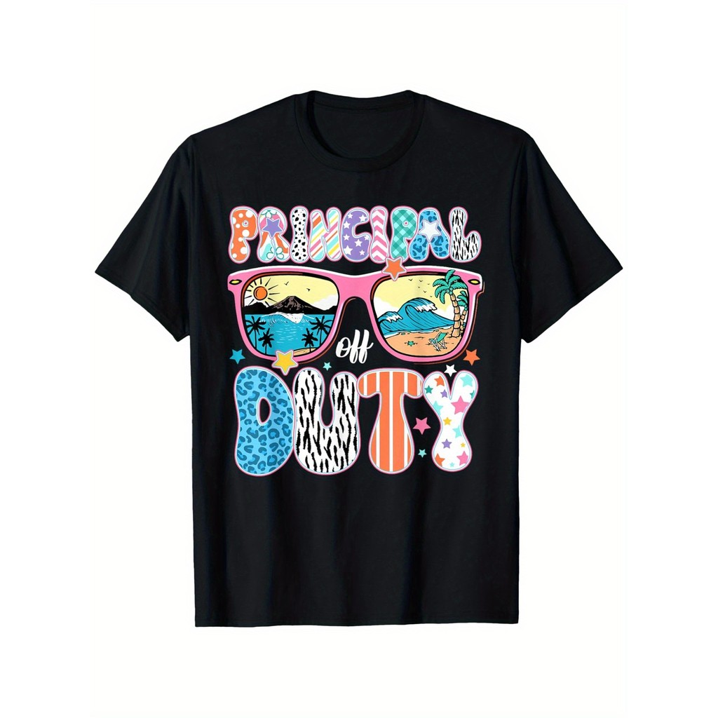 Kaos Pria Liburan Sekolah - Desain Tropis & Keren Kaos Katun Premium untuk Guru & Pantai