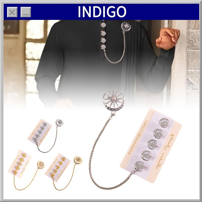 Butang Baju Melayu Pria Kancing Baju Melayu Pria Set Anti Karat Kancing Pin