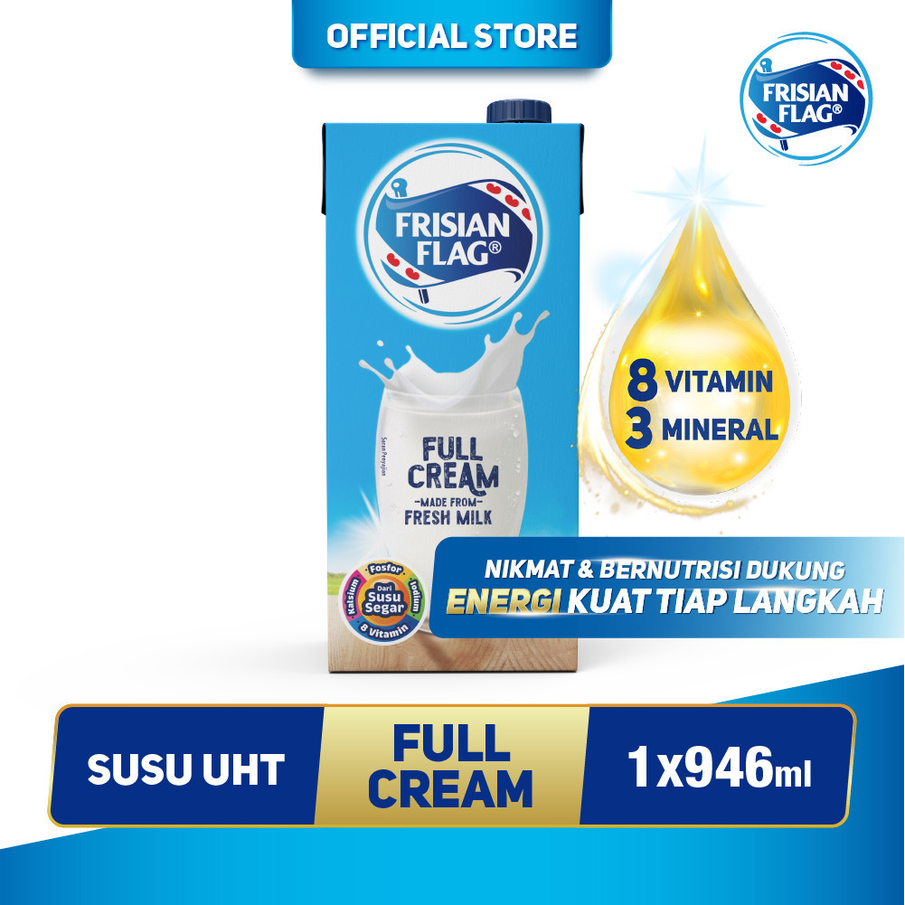 

Frisian Flag Susu UHT Full Cream 946ml - 1 pcs